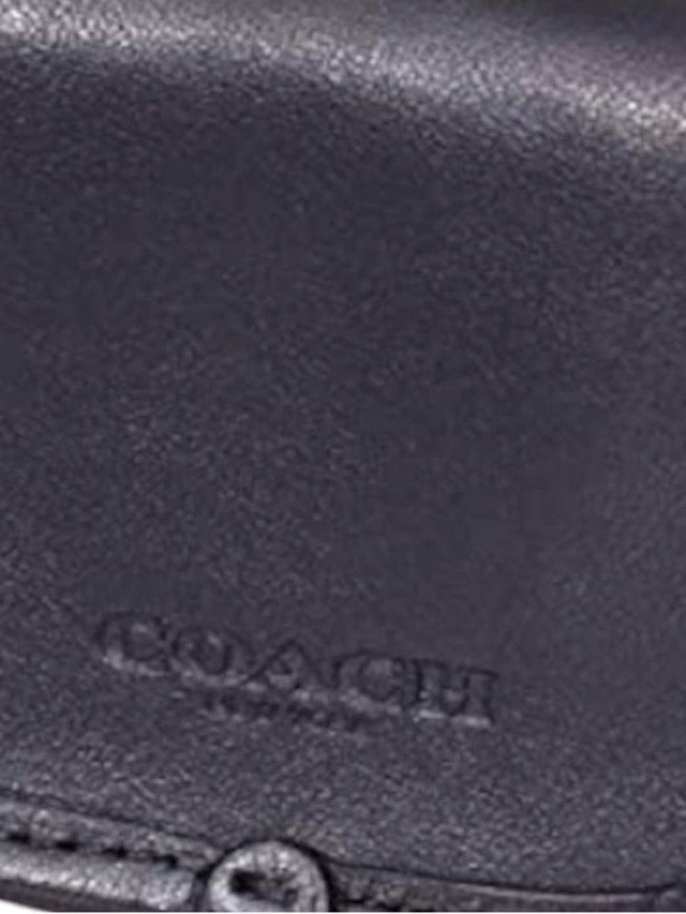 NWT Coach Y2K Rare & Vintage Black Leather Turn-Lock Keychain/Bag Charm/AirPods - Picture 11 of 11